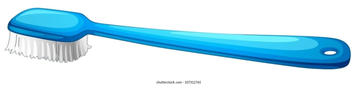 illustration of tooth brush on white background