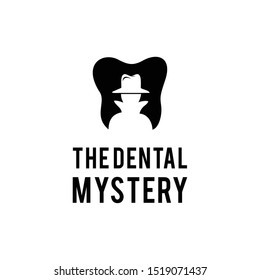 Illustration of tooth marks with a detective abstract in them.