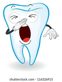 illustration of a tooth on a white background