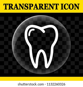 Illustration of tooth vector circle transparent icon