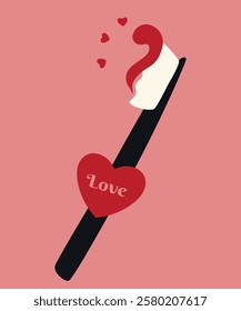 Illustration Toothbrush and Toothpaste at Love Patter	