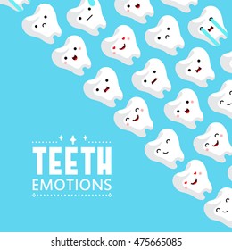 illustration of tooths on a background