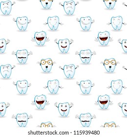 illustration of tooths on a white background