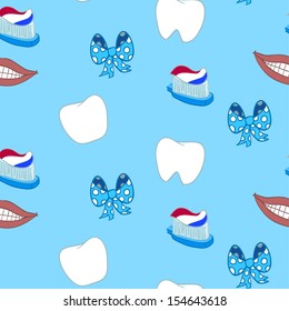 illustration of tooths on a white background 