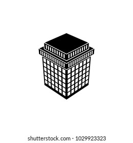 illustration of top view of 3d building icon. Detailed icon of the building model. Premium quality graphic design. One of the collection icon for websites, web design, mobile app on white background