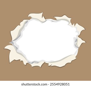 Illustration of a torn paper revealing a blank space