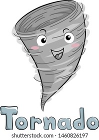 Illustration Of A Tornado Mascot