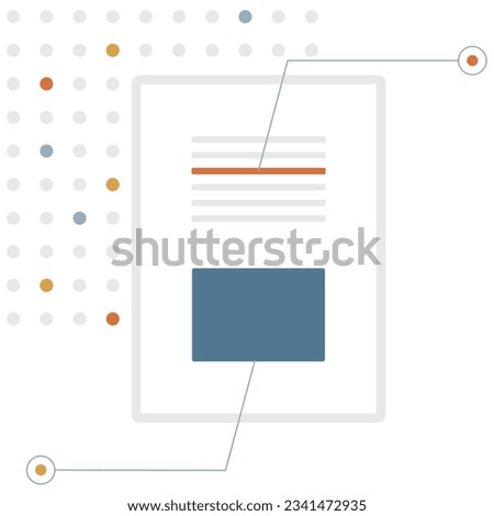 illustration of a touch infomation 