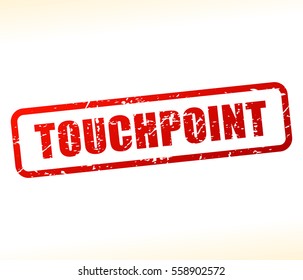 Illustration of touchpoint text stamp