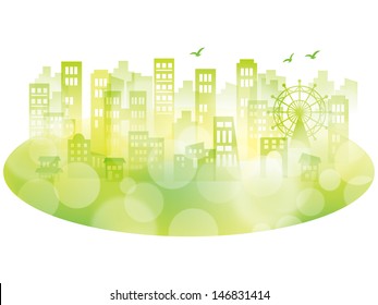 Illustration of the town green
