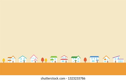 Illustration of townscape.