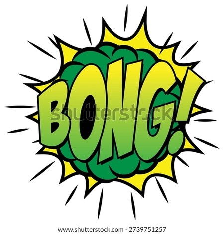 The Illustration of Toxic Bong Explode Comic Pop Art