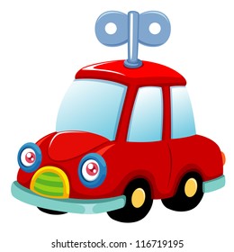 illustration of Toy car.Vector