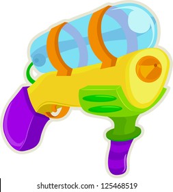 Illustration Of A Toy Water Gun