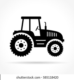 Illustration of tractor on white background
