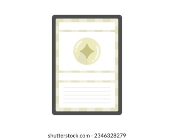 An illustration of a trading card with a light attribute.