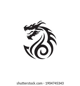Illustration of Traditional chinese Dragon Chinese Logo, 
vector illustration