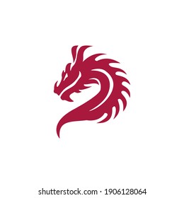 Illustration of Traditional chinese Dragon Chinese Logo, 
vector illustration