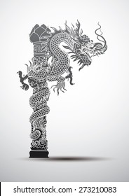 Illustration of Traditional chinese Dragon ,vector illustration