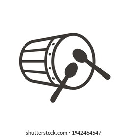 Illustration Traditional Drum Vector Art Stock Vector (Royalty Free ...