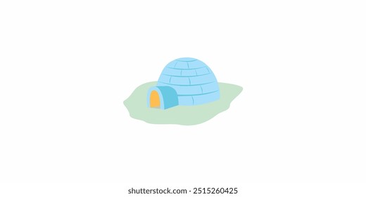 illustration of a traditional eskimo igloo house