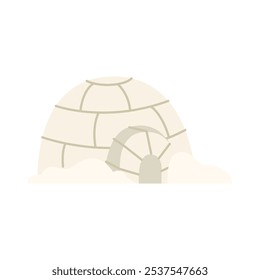 Ilustração de um Igloo tradicional