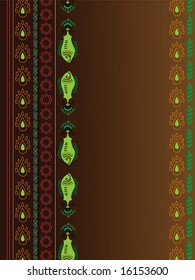 illustration of traditional Indian motif background
