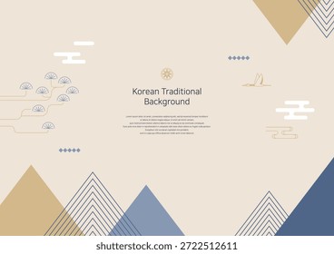 Illustration of a traditional Korean pattern background.