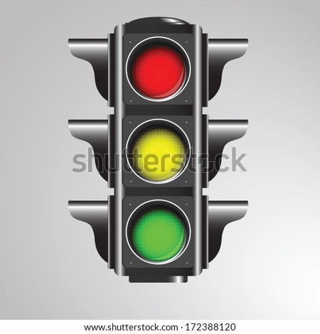Illustration of traffic light