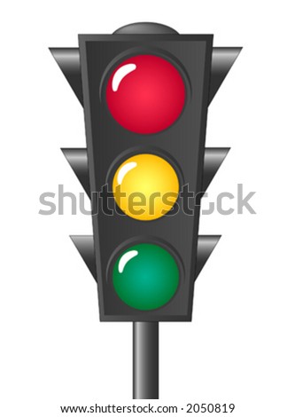 Illustration of traffic light