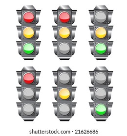 illustration of traffic light or semaphore