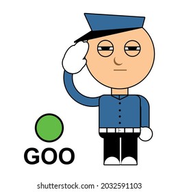 AN ILLUSTRATION OF THE TRAFFIC POLICE