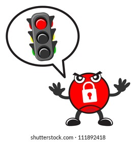 illustration of traffic sign