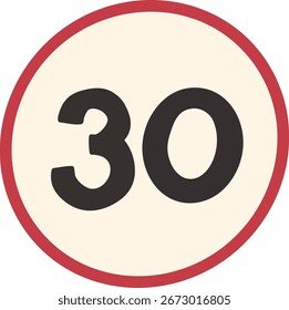 Illustration of Traffic sign elements 