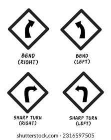 illustration of a traffic symbol in black on a white background