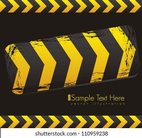 Illustration traffic tape, under construction, vector illustration