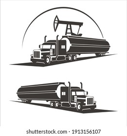 Illustration Of Trailer For Oilfield Services.