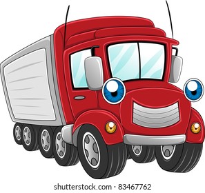 Illustration Trailer Truck Work Stock Vector (Royalty Free) 83467762 ...