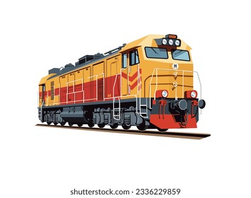 Illustration train engine 