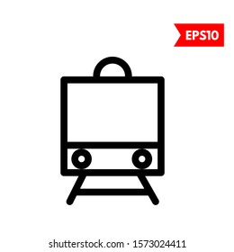 illustration of train flat icon