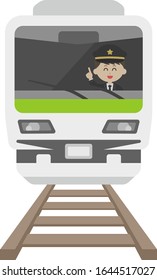 Ilustración del tren.
Ilustración de vehículos.