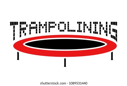 illustration of trampoline