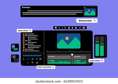Illustration of Transforming Textual Prompts into Dynamic Video Edits Using Artificial Intelligence: A New Paradigm in Content Creation