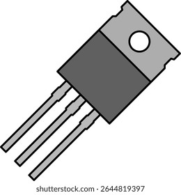 Illustration of a transistor icon