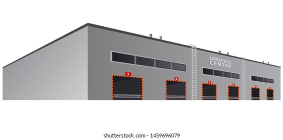 illustration of the transport logistics center