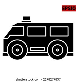 Illustration of Transportation glyph icon