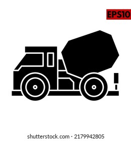 illustration of transportation glyph icon