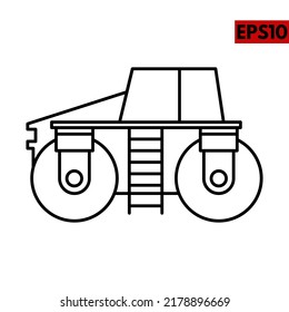 Illustration of transportation line icon