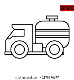 Illustration of transportation line icon