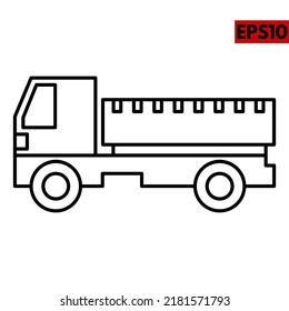 illustration of transportation line icon